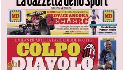 PRIMA PAGINA GAZZETTA DELLO SPORT OGGI : “Osi-Vlahovic, la pagella dei 9”