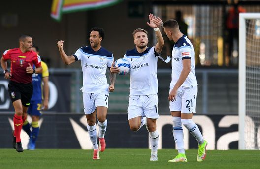 Immobile, Felipe Anderson e Milinkovic Immobile, Felipe Anderson e Milinkovic