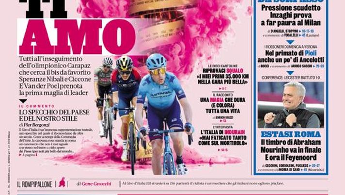 Prima Pagina, La Gazzetta dello Sport: “C’è l’Inter da sorpasso. Estasi Roma” Prima Pagina, La Gazzetta dello Sport: “C’è l’Inter da sorpasso. Estasi Roma” - immagine 1