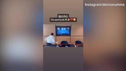 Donnarumma festeggia la vittoria di Sinner agli Australian Open | VIDEO