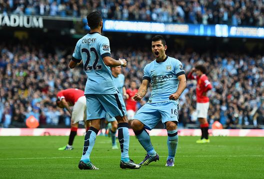 Gael Clichy Aguero (getty images) Gael Clichy Aguero (getty images)