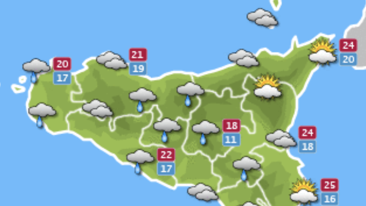 Meteo, Palermo: coperto con nubi sparse, le previsioni di venerdì 5 novembre meteo