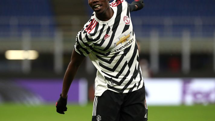 MILAN, ITALY - MARCH 18: Paul Pogba of Manchester United reacts during the UEFA Europa League Round of 16 Second Leg match between AC Milan and Manchester United at San Siro on March 18, 2021 in Milan, Italy. Sporting stadiums around Europe remain under strict restrictions due to the Coronavirus Pandemic as Government social distancing laws prohibit fans inside venues resulting in games being played behind closed doors. (Photo by Marco Luzzani/Getty Images) Julia Roberts pazza per il calcio: nel 2019, 89mila euro per due biglietti in Qatar - immagine 1