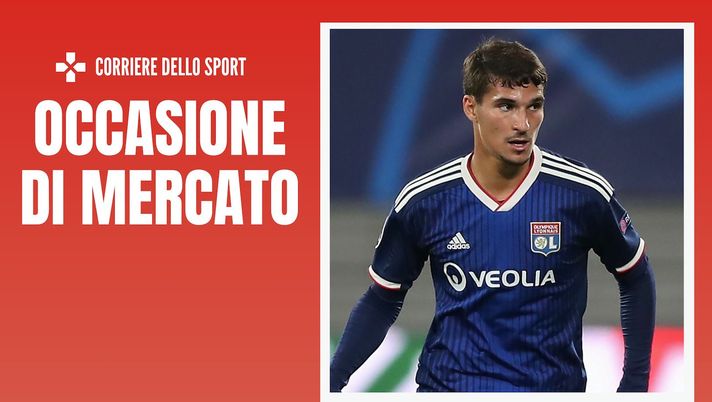 Houssem Aouar Olympique Lione Calciomercato AC Milan