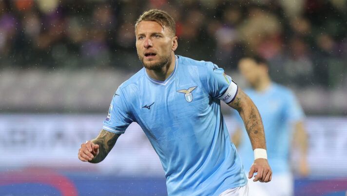 FLORENCE, ITALY - FEBRUARY 26: Ciro Immobile of SS Lazio looks on during the Serie A TIM match between ACF Fiorentina and SS Lazio at Stadio Artemio Franchi on February 26, 2024 in Florence, Italy. (Photo by Gabriele Maltinti/Getty Images) I voti di Lazio-Juve per il fanta: bocciati Immobile e McKennie, promossi Zaccagni e Bremer - immagine 1