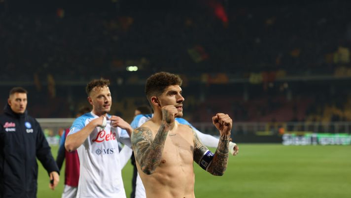 LECCE, ITALY - APRIL 07: Giovanni Di Lorenzo of Napoli after the Serie A match between US Lecce and SSC Napoli at Stadio Via del Mare on April 07, 2023 in Lecce, Italy. (Photo by Maurizio Lagana/Getty Images) di lorenzo