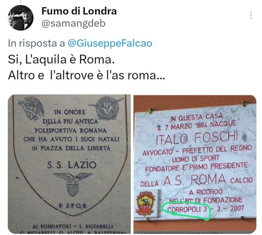 Derby della Capitale, la stracittadina di Roma a colpi di apostrofi: l’aquila è o e’…?- immagine 3