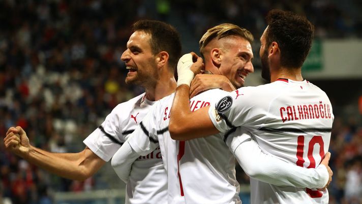 L'esultanza del Milan dopo un gol (GETTY Images) 