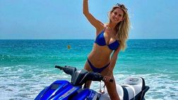 Michela Persico alle prese con la moto d’acqua: proseguono le vacanze a Dubai