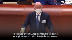 VIDEO Infantino: “Mondiale ogni due anni? In Europa lo si gioca quasi ogni settimana”