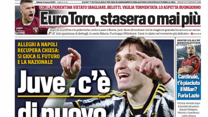 EDICOLA TS – Cardinale, t’è piaciuto il Milan? Furia Lazio - immagine 1