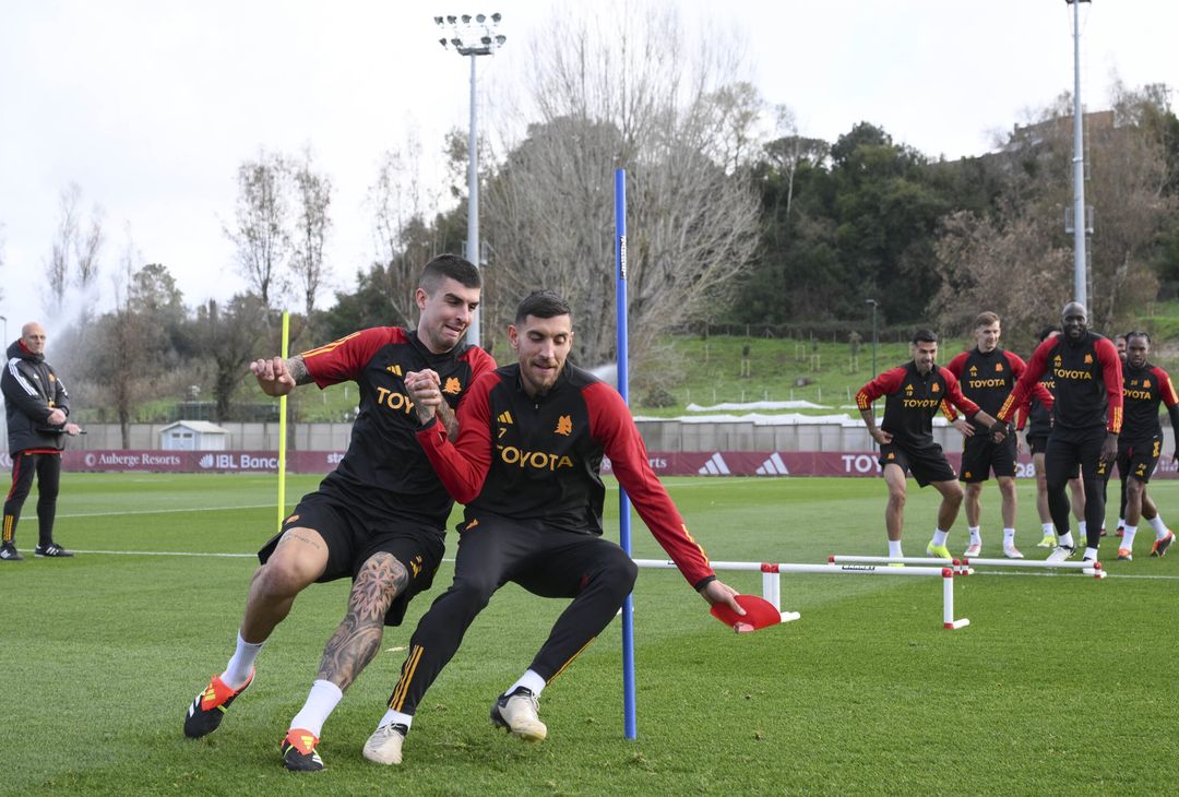 Roma, la rifinitura alla vigilia del Brighton – FOTOGALLERY - immagine 12