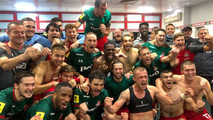 Festa derby per i giocatori della Lokomotiv 