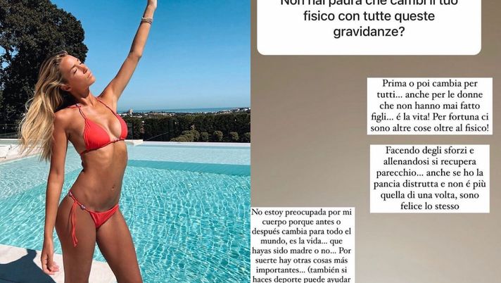 Instagram “Non hai paura che il tuo fisico cambi?” Lady Morata: “Anche se ho la pancia distrutta…” - immagine 1