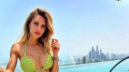 Michela Persico, fisico al top in piscina a Dubai: il bikini è mozzafiato
