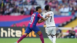 Il Barca supera per 1-0 il Las Palmas, in un match fra Var e cartellini rossi…