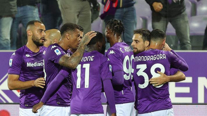 FLORENCE, ITALY - NOVEMBER 09: Giacomo Bonaventura of ACF Fiorentina celebrates after scoring a goal during the Serie A match between ACF Fiorentina and Salernitana at Stadio Artemio Franchi on November 9, 2022 in Florence, Italy. (Photo by Gabriele Maltinti/Getty Images) Rientri viola: niente vacanze per gli acciaccati. Poi appuntamento al 28 - immagine 1
