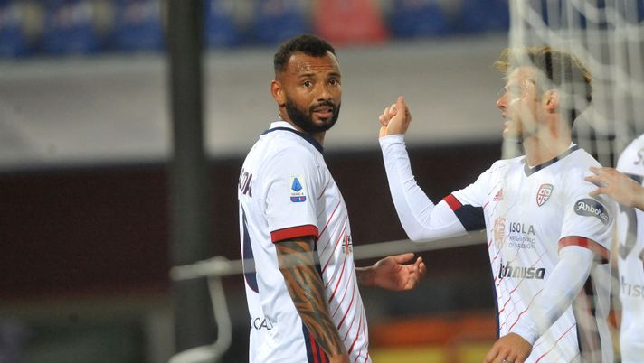 BOLOGNA, ITALY - OCTOBER 31: Joao Pedro of Cagliari Calcio celebrates after scoring the opening goal during the Serie A match between Bologna FC and Cagliari Calcio at Stadio Renato Dall'Ara on October 31, 2020 in Bologna, Italy. (Photo by Mario Carlini / Iguana Press/Getty Images) BOLOGNA, ITALY - OCTOBER 31: Joao Pedro of Cagliari Calcio celebrates after scoring the opening goal during the Serie A match between Bologna FC and Cagliari Calcio at Stadio Renato Dall'Ara on October 31, 2020 in Bologna, Italy. (Photo by Mario Carlini / Iguana Press/Getty Images)