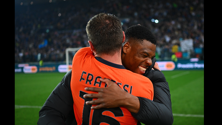 Frattesi e il siparietto social con Dumfries: “La cosa più bella della partita: Denzelone sorride” - immagine 1