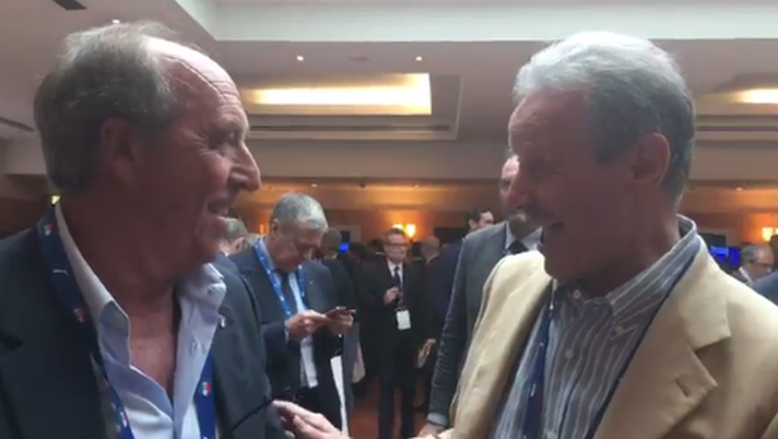 VIDEO Zamparini mostra a Ventura il comunicato di Baccaglini. Il ct: “Ecco perché sei così sereno…” 