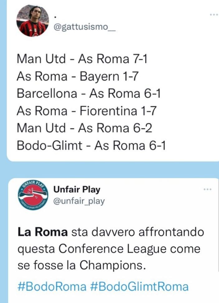 Lazio, meme da derby dopo la sestina del Bodo: e Mou diventa tennista…- immagine 4