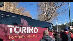 Video – Torino-Cagliari: l’arrivo del pullman granata allo stadio
