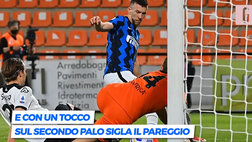 VIDEO Spezia-Inter 1-1: pali, gol annullati e… le “parti basse” di Perisic. La partita in un minuto