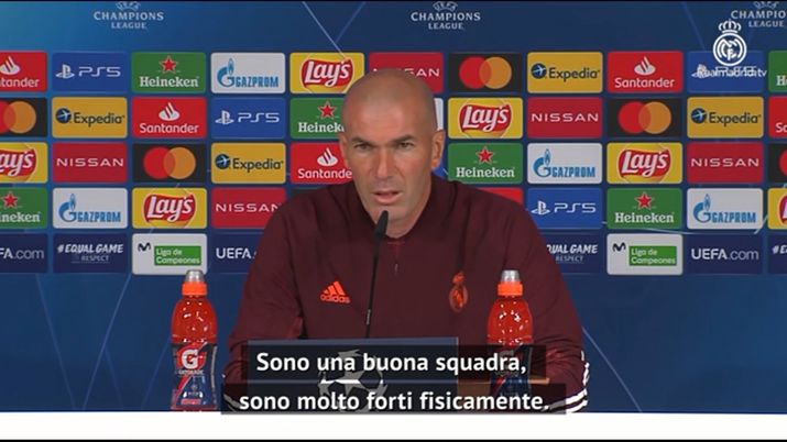Atalanta-Real Madrid, Zidane: &#8220;È stata una gara dura, importante il gol di Mendy. Al ritorno servirà&#8230;&#8221; 