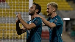 Shamrock Rovers-Milan 0-2: raddoppia Calhanoglu!