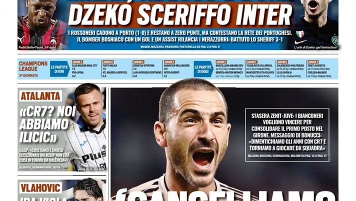 EDICOLA / TS: Inter, sceriffo Dzeko. Il bomber bosniaco rilancia i nerazzurri EDICOLA / TS: Inter, sceriffo Dzeko. Il bomber bosniaco rilancia i nerazzurri - immagine 1