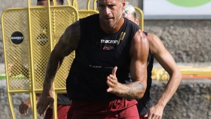 Denis in allenamento con la Reggina Denis in allenamento con la Reggina