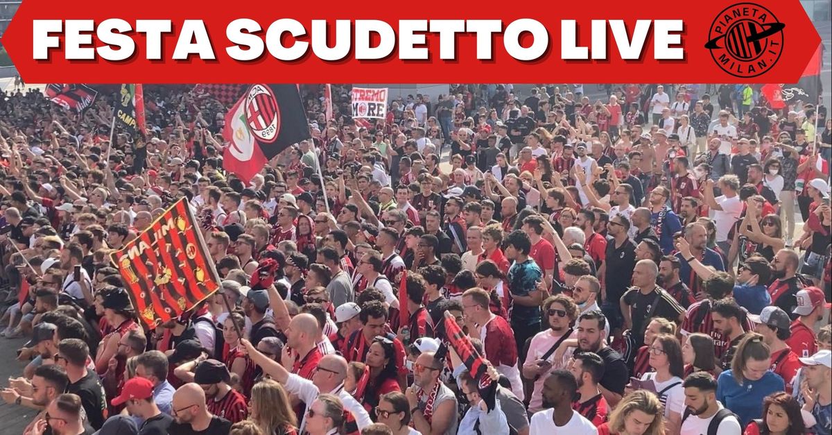 Milan Campione d’Italia! La festa scudetto: tifosi in attesa della squadra | LIVE...