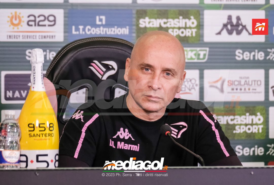FOTO PALERMO, verso la Reggina: Mister Corini in conferenza stampa (Gallery)- immagine 1