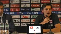 Sampdoria-Milan, Montella: “Voglio rabbia ed orgoglio”