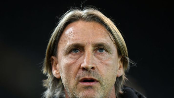 UDINE, ITALY - APRIL 10: Davide Nicola, Head Coach of Torino F.C.
looks on during the Serie A match between Udinese Calcio and Torino FC at Dacia Arena on April 10, 2021 in Udine, Italy. Sporting stadiums around Italy remain under strict restrictions due to the Coronavirus Pandemic as Government social distancing laws prohibit fans inside venues resulting in games being played behind closed doors. (Photo by Alessandro Sabattini/Getty Images) UDINE, ITALY - APRIL 10: Davide Nicola, Head Coach of Torino F.C.
looks on during the Serie A match between Udinese Calcio and Torino FC at Dacia Arena on April 10, 2021 in Udine, Italy. Sporting stadiums around Italy remain under strict restrictions due to the Coronavirus Pandemic as Government social distancing laws prohibit fans inside venues resulting in games being played behind closed doors. (Photo by Alessandro Sabattini/Getty Images)