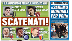 Prima Pagina, Tuttosport: “Scatenati! Alvarez per la Juve, Onana per l’Inter”