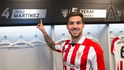 Iñigo Martinez, niente Inter: l’Athletic Bilbao paga la clausola di 32 milioni di euro