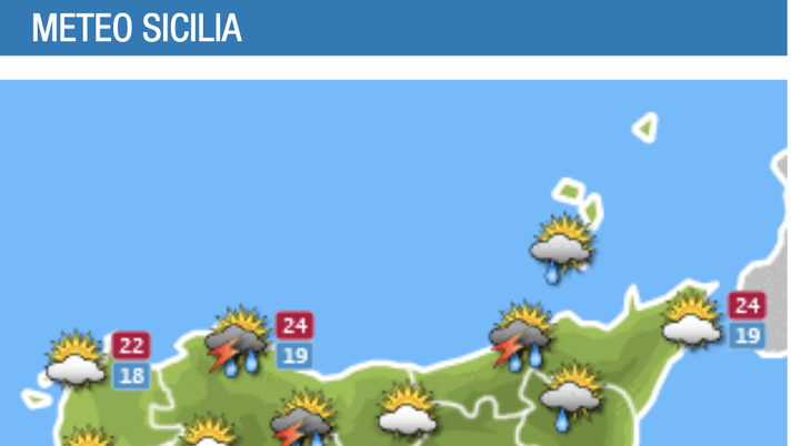 Meteo, Palermo: pioggia e schiarite, le previsioni di sabato 9 ottobre  meteo