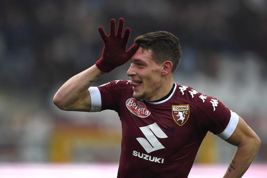 TURIN, ITALY - FEBRUARY 12: Andrea Belotti of FC Torino celebrates after scoring his second goal during the Serie A match between FC Torino and Pescara Calcio at Stadio Olimpico di Torino on February 12, 2017 in Turin, Italy. (Photo by Valerio Pennicino/Getty Images) TURIN, ITALY - FEBRUARY 12: Andrea Belotti of FC Torino celebrates after scoring his second goal during the Serie A match between FC Torino and Pescara Calcio at Stadio Olimpico di Torino on February 12, 2017 in Turin, Italy. (Photo by Valerio Pennicino/Getty Images)
