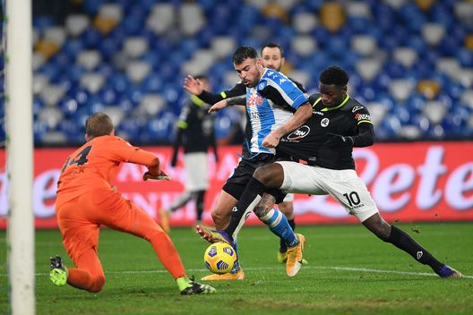 Petagna in gol contro lo Spezia (Getty Images) Petagna in gol contro lo Spezia (Getty Images)