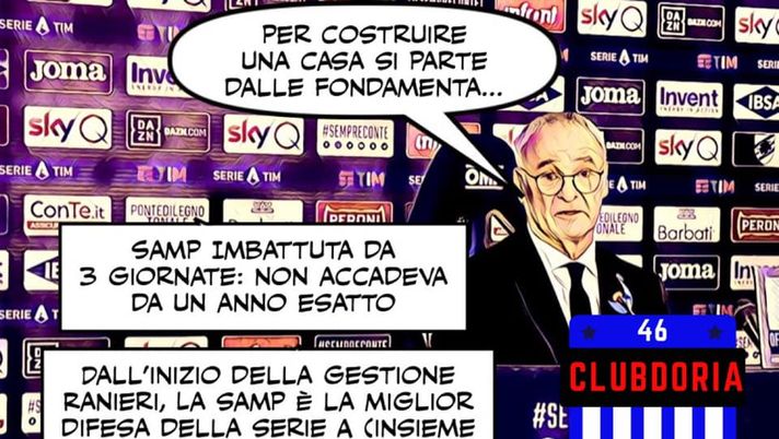 Le fondamenta della nuova Samp di Claudio Ranieri Le fondamenta della nuova Samp di Claudio Ranieri