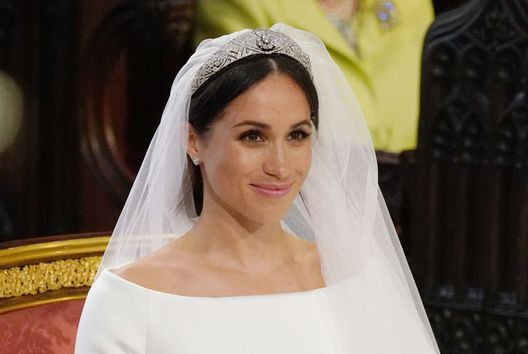 WINDSOR, UNITED KINGDOM - MAY 19: Meghan Markle stands at the altar during her wedding in St George's Chapel at Windsor Castle on May 19, 2018 in Windsor, England. (Photo by Jonathan Brady - WPA Pool/Getty Images) WINDSOR, UNITED KINGDOM - MAY 19: Meghan Markle stands at the altar during her wedding in St George's Chapel at Windsor Castle on May 19, 2018 in Windsor, England. (Photo by Jonathan Brady - WPA Pool/Getty Images)