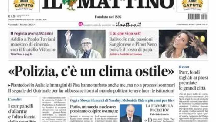 PRIMA PAGINA IL MATTINO OGGI: “DeLa, Juve fuori dal Mondiale per club” - immagine 1