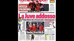 Prima Pagina, Corriere dello Sport: “Derby, il re è Mou. Juve a -4 dal secondo posto”