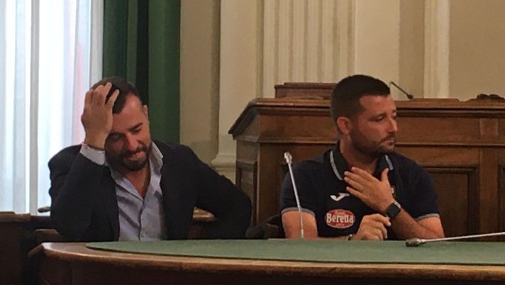 Ludergnani e Coppitelli in conferenza stampa a Biella 