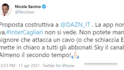 VIDEO Inter-Cagliari, l’app di DAZN va in down: la rabbia social dei tifosi nerazzurri