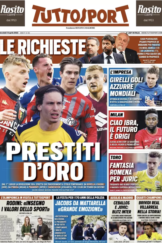 prima pagina