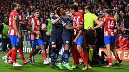 A. Madrid-M. City, finale di gara movimentato: interviene anche la polizia