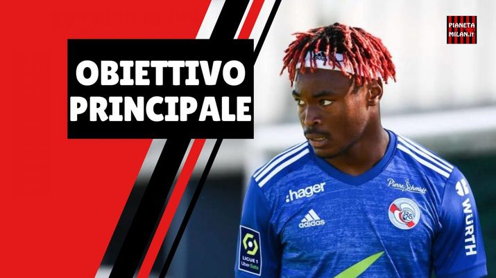 Mohamed Simakan (difensore Strasburgo), obiettivo di calciomercato del Milan | AC Milan News 