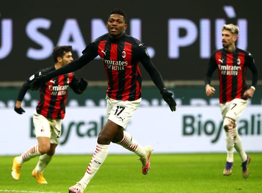 Rafael Leao esulta dopo il goal al Torino Rafael Leao esulta dopo il goal al Torino